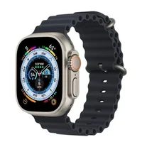 Pulseira Silicone Onda Negra Para App 40mm Prática Diária