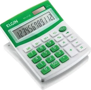 Calculadora De Mesa Visor - Alimentação Solar E Bateria - Blister Mv4127 Roxa