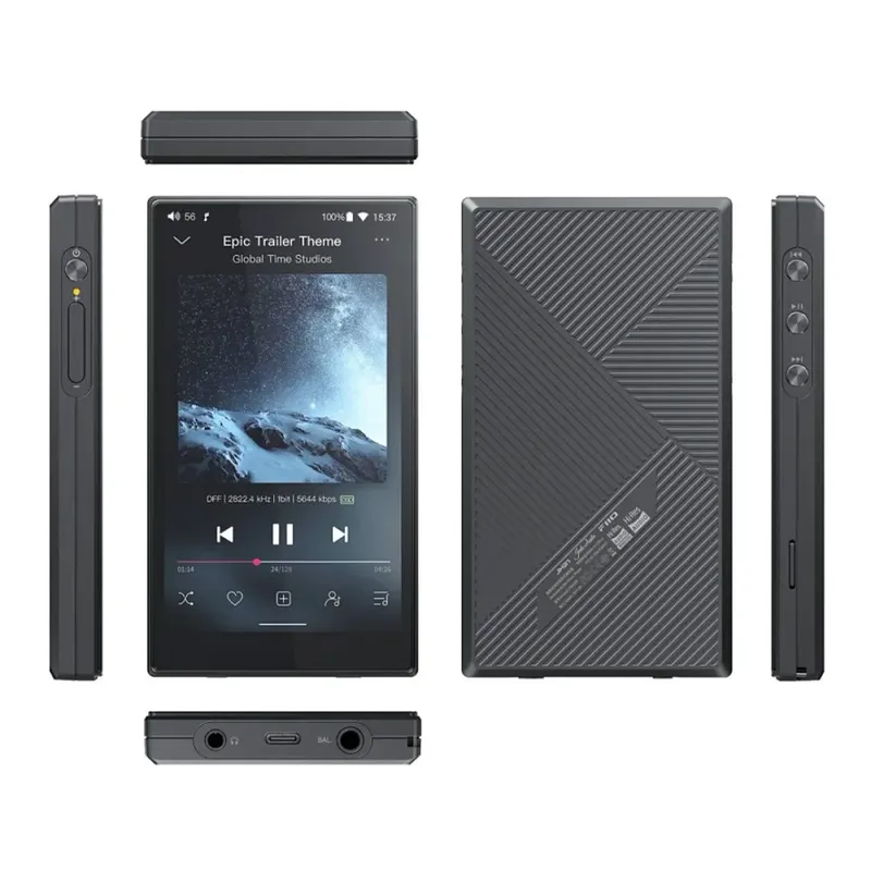 Media Player De Áudio Dap Fiio Jm21 Preto - Dac / Amplificador De Fone