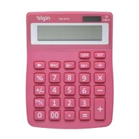 Calculadora De Mesa Elgin 12 Digitos Rosa