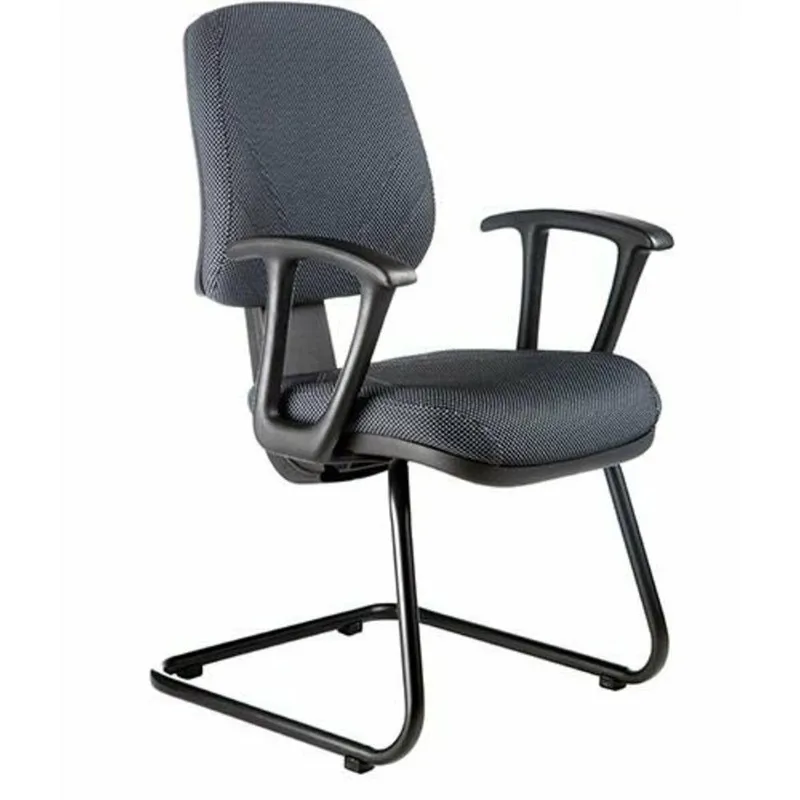 Cadeira Office Executiva, Base Fixa Em S, Linha Office Economy, Preto