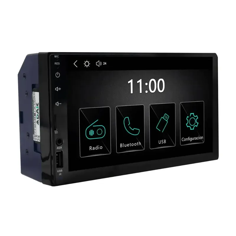 Central Multimídia Adak Play 7" Carplay Android Auto Sem Fio