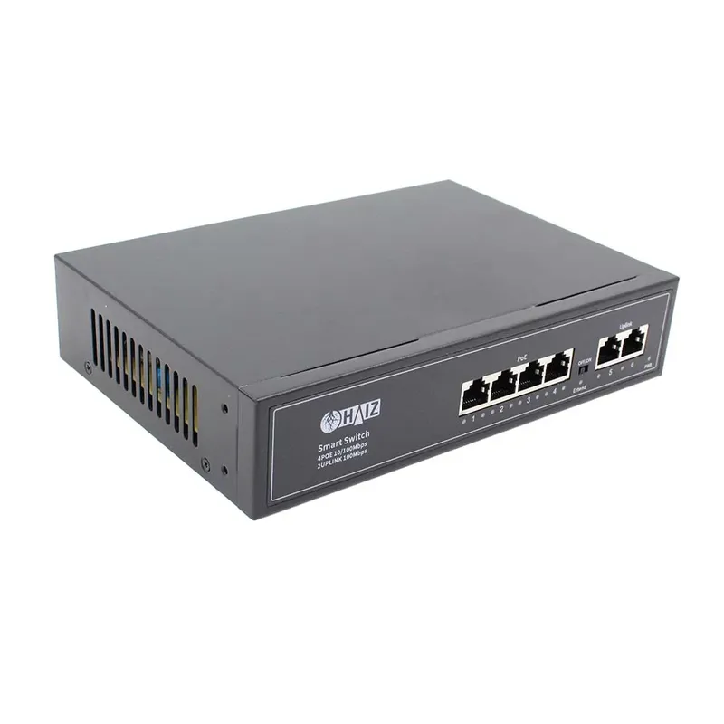 Switch 4 Portas Poe + 2 Uplinks - Hz-ef1006p-ea2