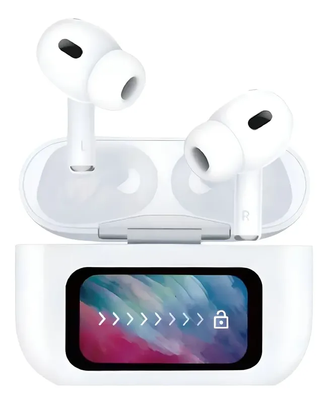 Fone De Ouvido Tela Touch Bluetooth Sem Fio Hmaston Rs68 Cor Branco