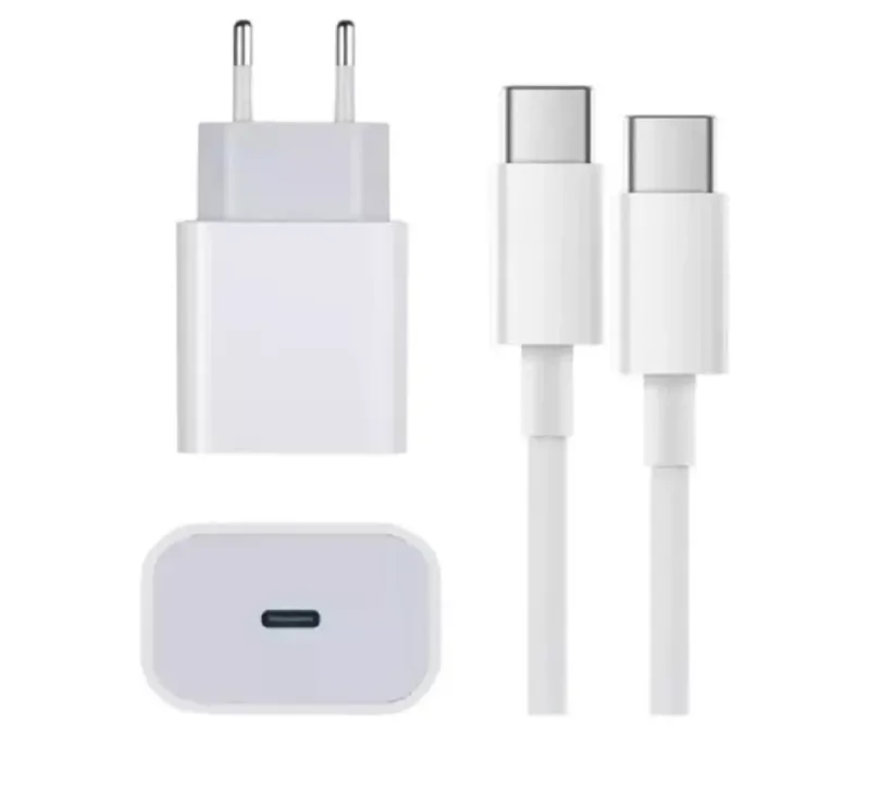 Kit Carregador Cabo E Fonte Turbo Tipo C Para Android E Iphone 15 E 16