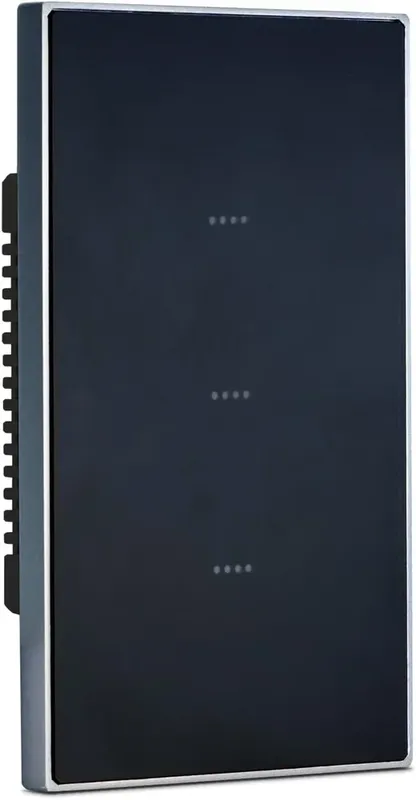 Interruptor Inteligente Soft Touch Vênus 3 Botões Preto Alexa Google Ekaza - Ektl-t407-3p