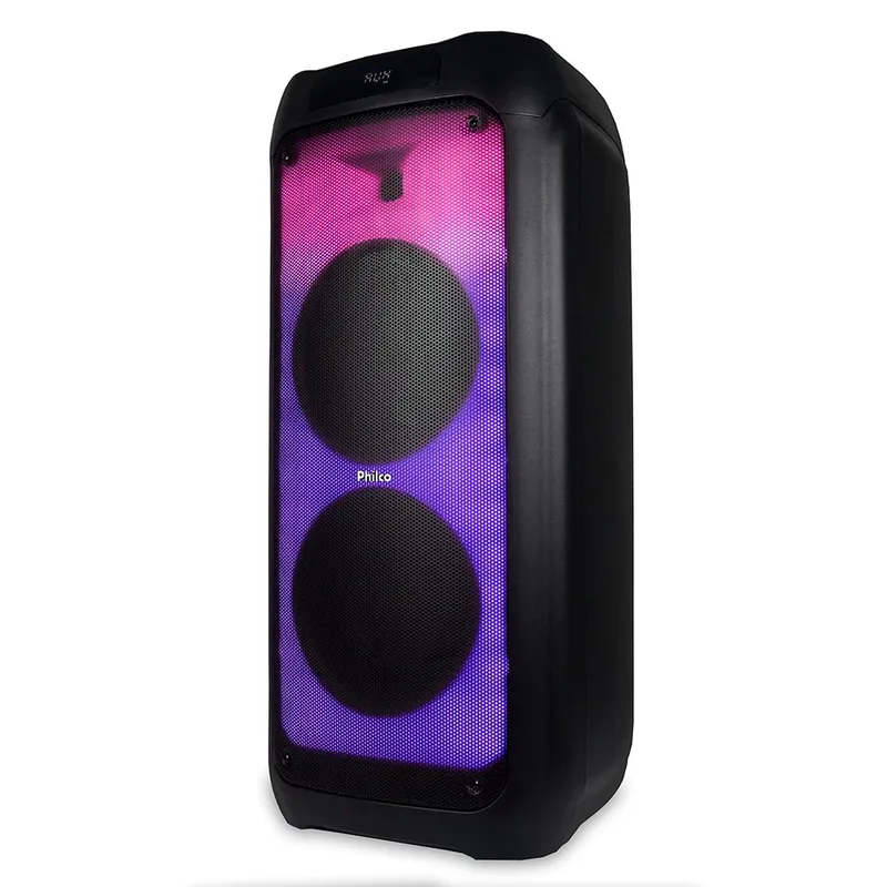 Caixa de Som Acústica Philco PCX7200, Bluetooth, Potente para Festas, Luzes Flash, Preto - 56603799