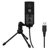 Microfone Fifine K669b Condensador Cardioide Cor Preto Preto