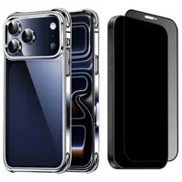 Capa Capinha Para Iphone 17 Pro Max + Película Privacidade De Vidro
