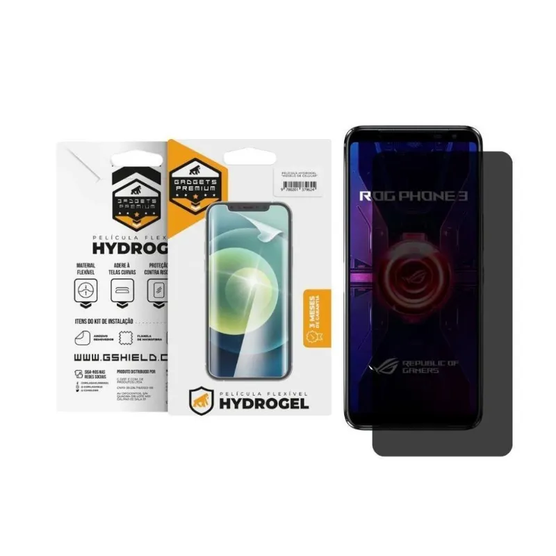 Película Gshield Para Asus Rog Phone 3, Privacidade, Hydrogel