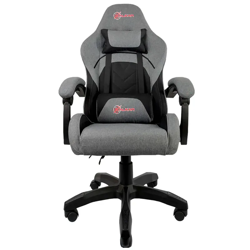 Cadeira Gamer Kalkan Astri Lunar, Até 140KG, Cinza E Preto - Klk00058