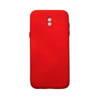 Capa Samsung J5 Pro Silicone Aveludada Protege Câmera Colorida Capinha Anti Impacto J5 Pro:vermelho