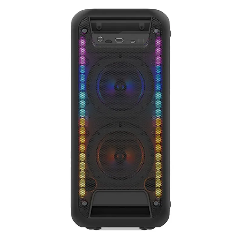 Caixa De Som Amplificada Sumay Rainbow, 80w, Bluetooth, Display de LED, USB, Preto