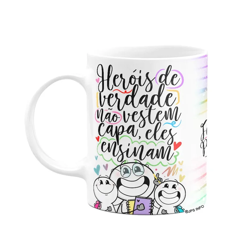 Caneca Funny Professor - Heróis De Verdade Ensinam