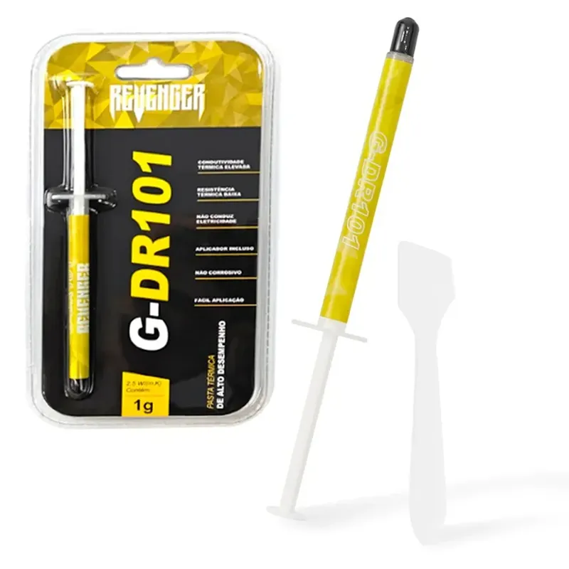 Pasta Térmica Prata 1g Com Pazinha Revenger - G-dr101