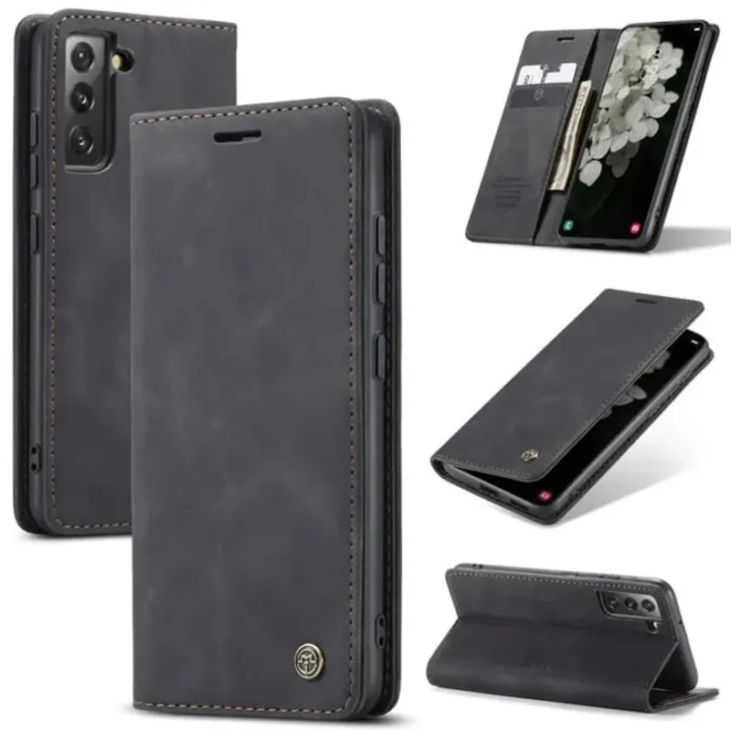 Capa Carteira Samsung Galaxy S22 Plus - Cor: Preto