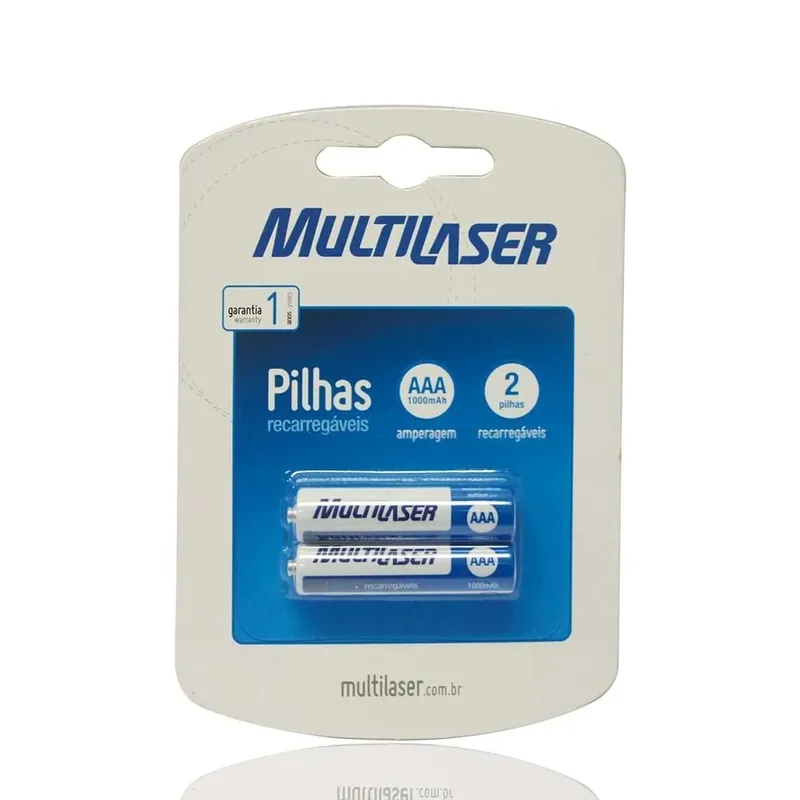 Pilhas Recarregáveis Aaa Multi Com 2 Unidades - Cb051