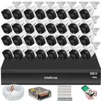 Kit Intelbras 32 Câmeras De Segurança, Full Color, Vhd 1220 + Dvr Inteligente Imhdx 3132, 5MP