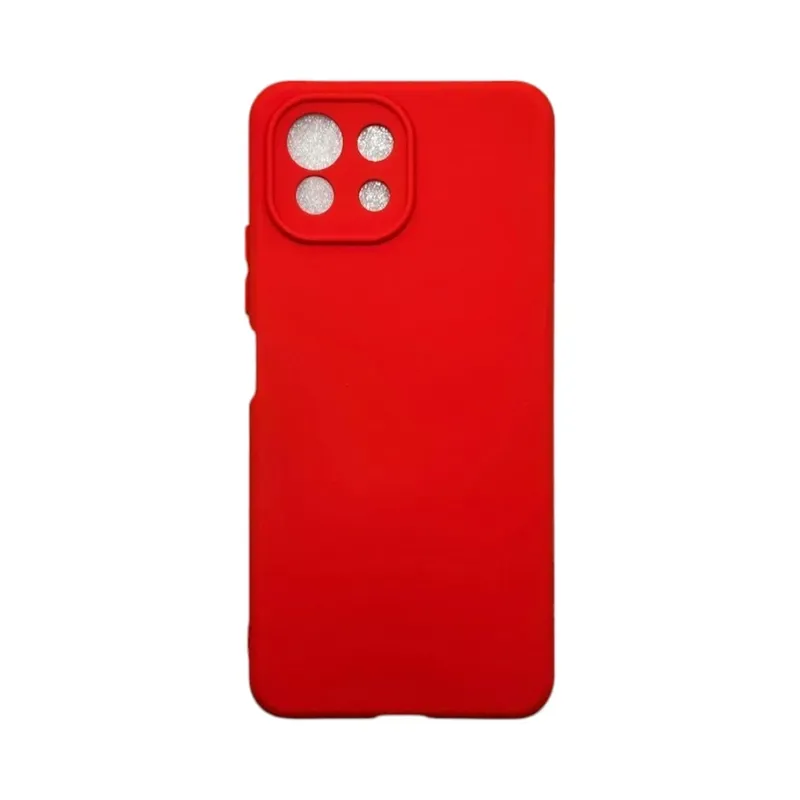 Capa Xiaomi Mi 11 Lite Silicone Aveludada Protege Câmera Colorida Capinha Anti Impacto Mi 11 Lite:vermelho
