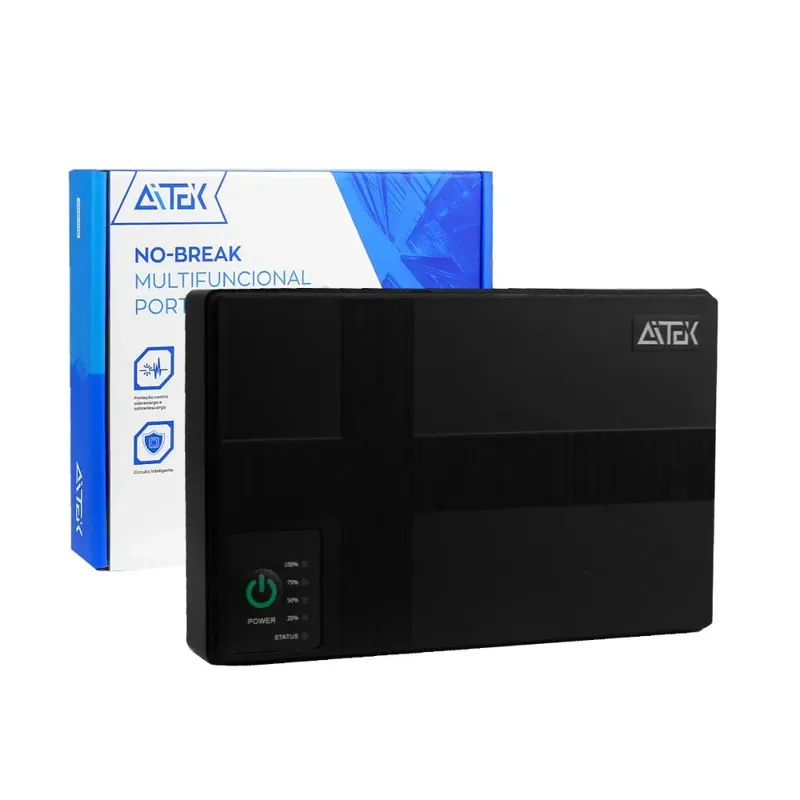 No-break Multifuncional Portátil 36w Usb Proteção Sobrecarga