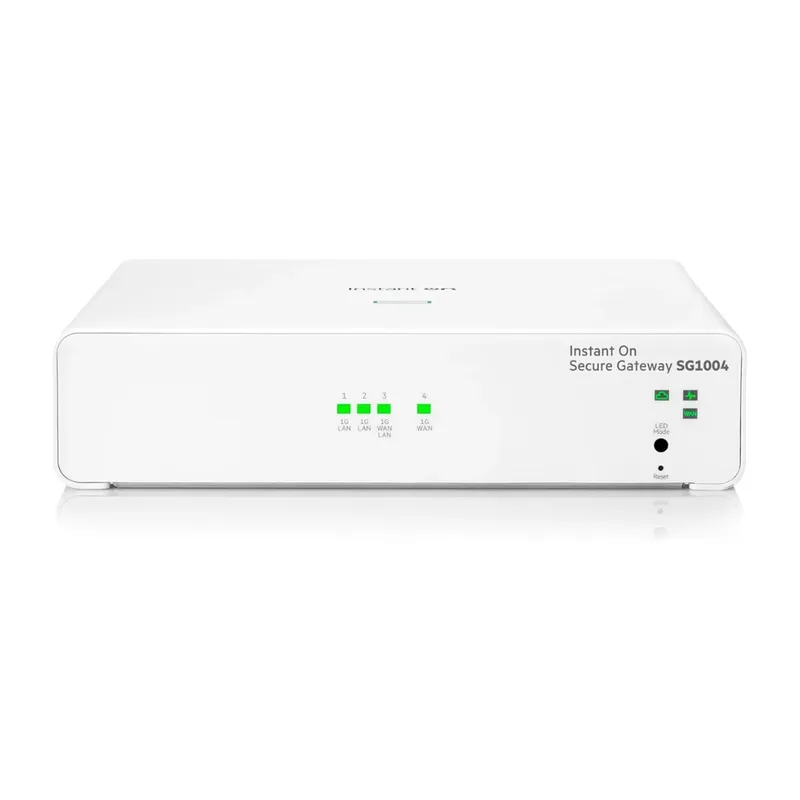 Roteador Gateway Hpe Instant On Seguro Sg1004 4 Portas Gigabit Branco