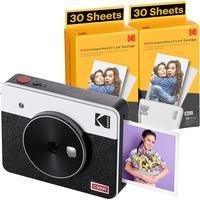 Kodak Mini Shot 3 Retrô Branca - C300RW - Camera Instantânea E Photo Printer Bluetooth 2 Em 1 - I