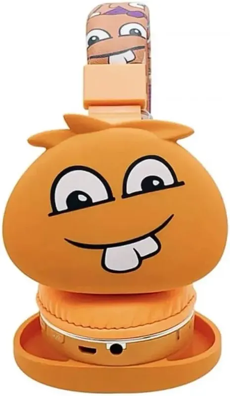 Fone De Ouvido Infantil Headphone Bluetooth Ajustável Confortável Leve B-19y (laranja)