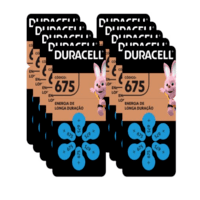60 Pilhas Auditivas Nº 675 Duracell