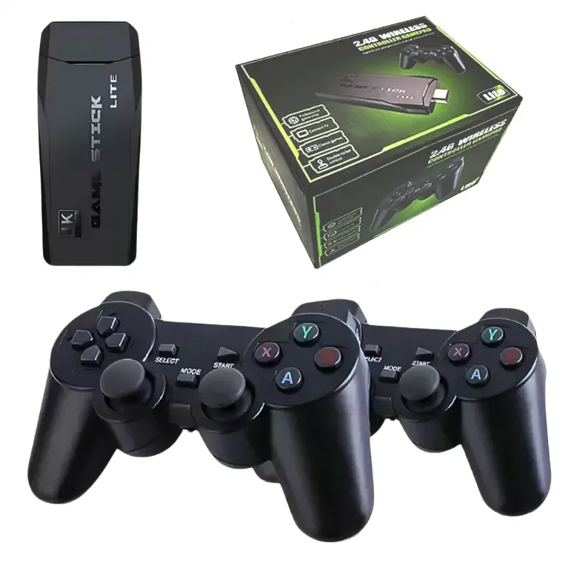 Console Retrô HDMI com 2 Controles e 20.000 Jogos Inclusos