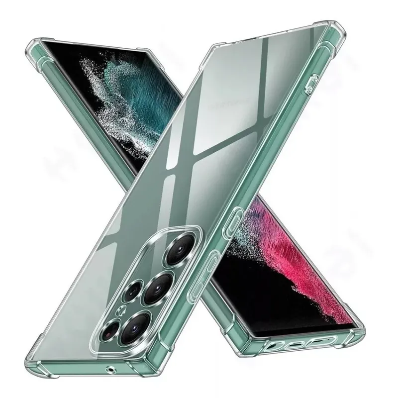 Capa Capinha Silicone Para Samsung Galaxy S25 Ultra Transparente Anti Impactos