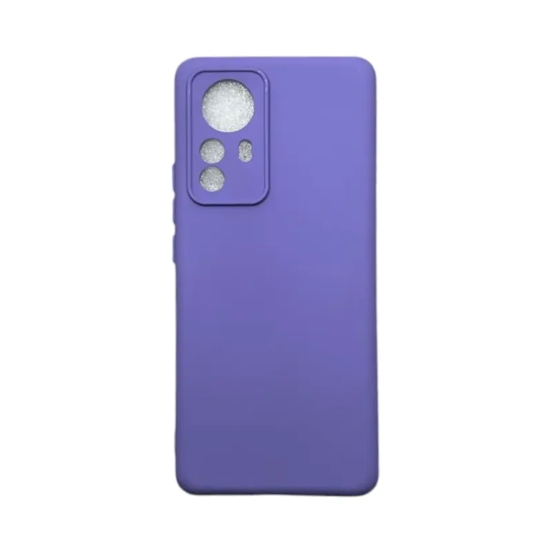 Capa Xiaomi Mi 12 Pro Silicone Aveludada Protege Câmera Colorida Capinha Anti Impacto Mi 12 Pro:roxo