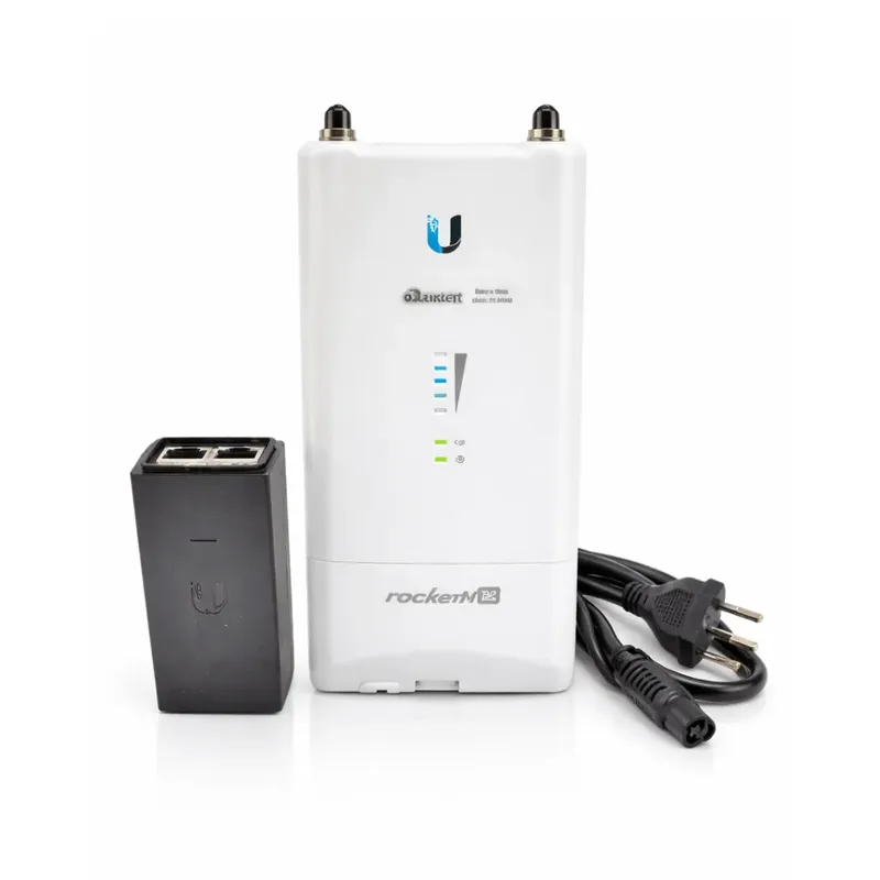 Access Point Ubiquiti Rocket R5ac-lite Airmax Ac Ptmp 5ghz Gigabit Poe Com 2 Rp-sma Para Uso Externo