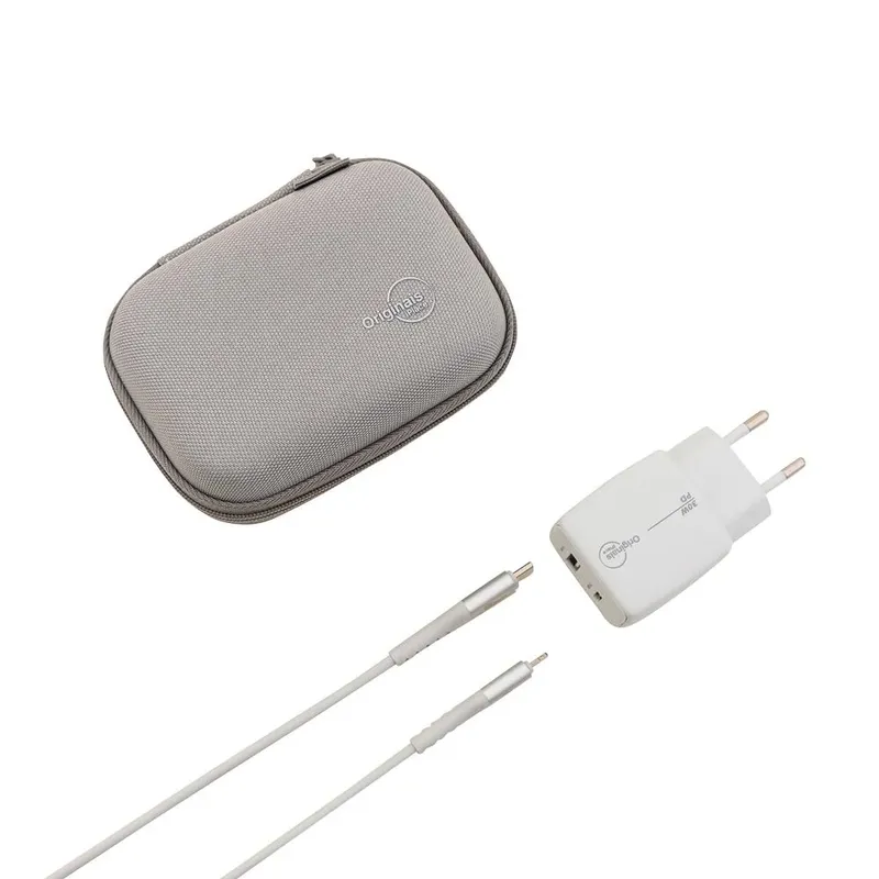Kit Viagem Cinza, Cabo Lightning E Carregador 30w, Iplace