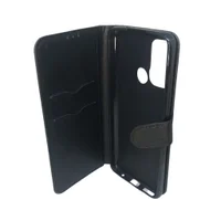 Capa Capinha De Celular Carteira De Couro Moto G60 Xt2135-1 Cor:preto