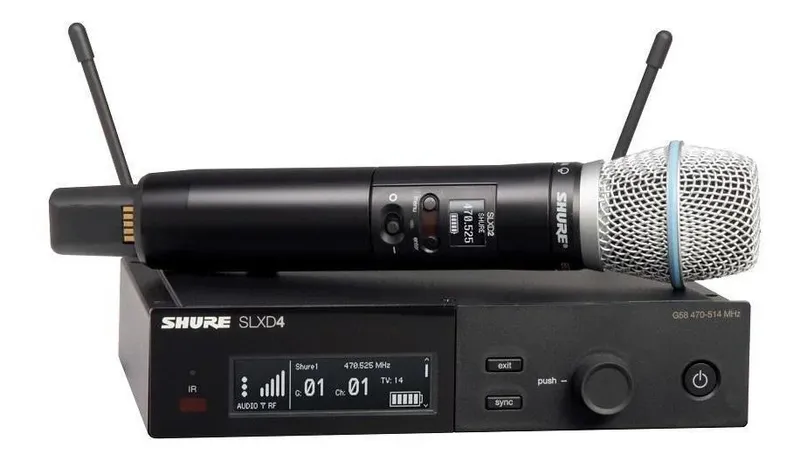 Microfone Sem Fio Shure Digital Slxd24/b58-l55