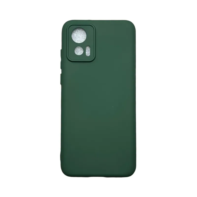 Capa Moto Edge 30 Neo Silicone Aveludada Protege Câmera Colorida Capinha Anti Impacto Moto Edge 30 Neo:verde Escuro
