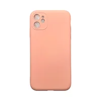 Capa Iphone 11 Silicone Aveludada Protege Câmera Colorida Capinha Anti Impacto Iphone 11:rosa Bebê