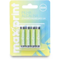 Pilha Alcalina-aaa Pequena 1,5v Bt C/4 - Maxprint