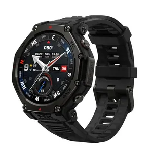 Smartwatch Amazfit T-rex 3 Pro, 48mm, AmoLED 1.5”, Gps Multibanda, Bluetooth, Nfc, Resistência Militar, Até 27 Dias De Bateria - Preto