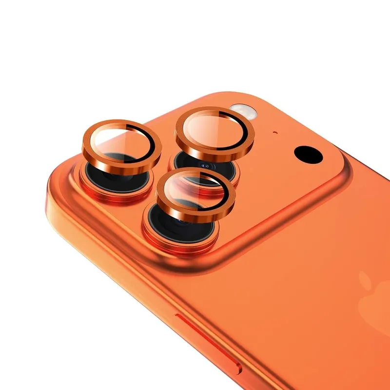 Película Para Câmera Iphone 17 Pro/ 17 Pro Max, Iplace, Laranja