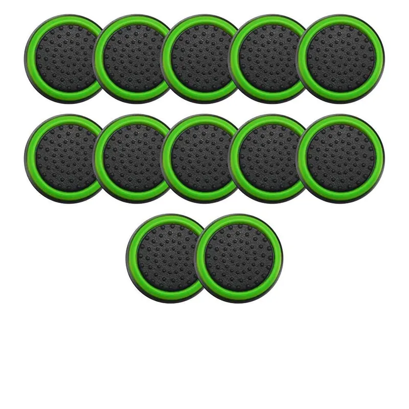 2 Pares De Grips P/ Controle Anti Derrapante Silicone Botão Analógico Do Joystick Cor: Verde Claro