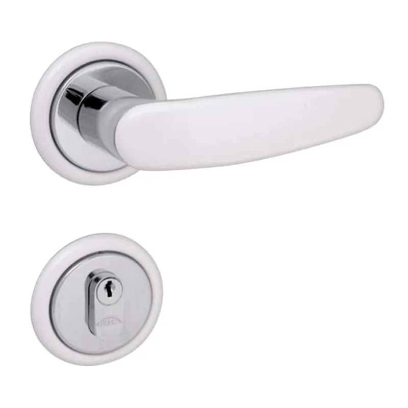 Fechadura Polo Externa Roseta Branca 55mm 109429/55-z Zc/eb Arouca