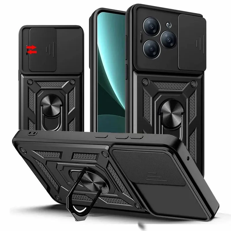 Capa Capinha Case Para Infinix Hot 40 - Protetora Resistente Anti Impacto Queda Armadura Militar Cor:preto