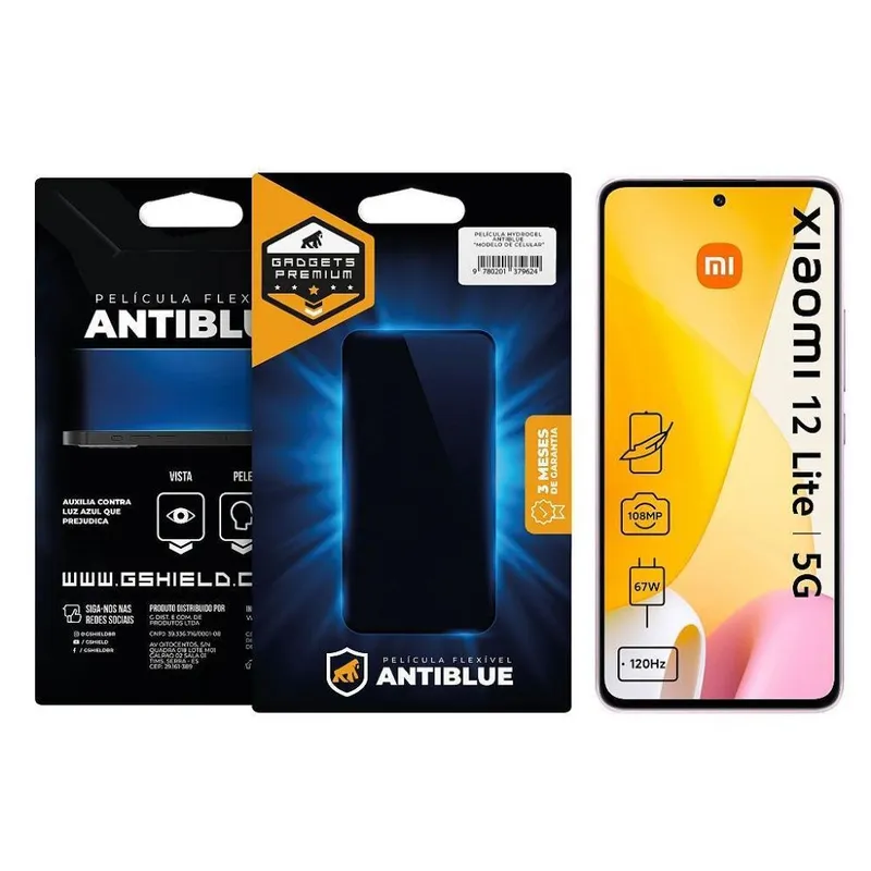 Película Gshield Para Xiaomi 12 Lite, Antiblue