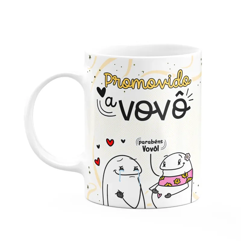 Caneca Divertida Flork - Promovido A Vovô - 325ml