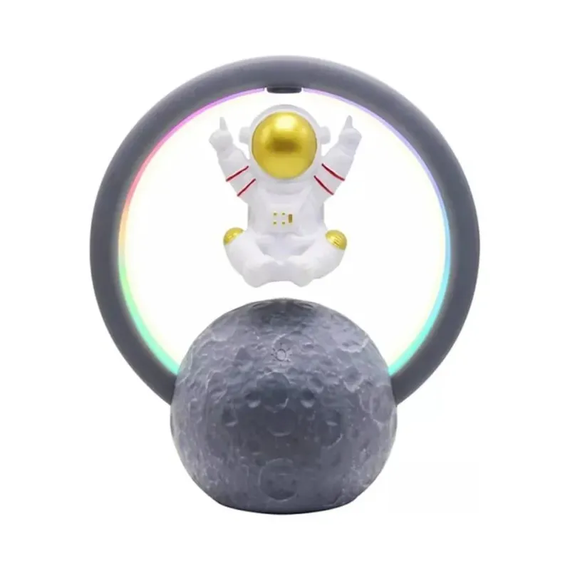 Caixa De Som Luminária RGB Astronauta Flutuante - Kapbom Ka-8599