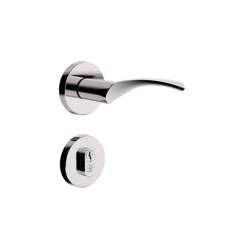 Fechadura Design Externa Roseta Redonda 55mm Cromado 821e81955cr 3f