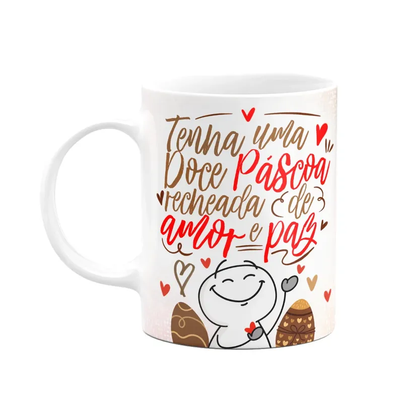 Caneca Páscoa Divertida - Tenha Uma Doce Páscoa