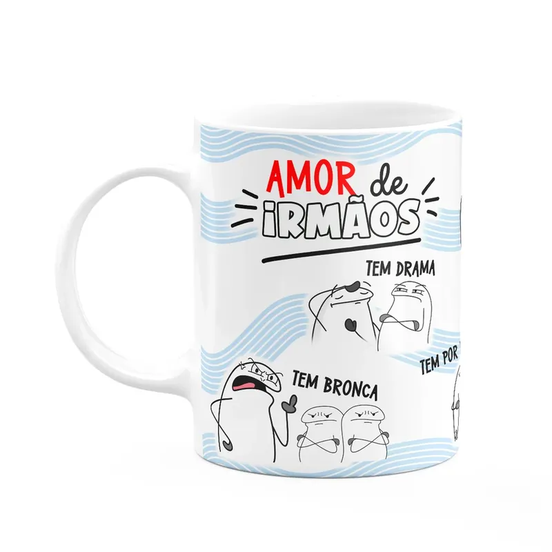 Caneca Flork Irmãos, Amor De Irmãos