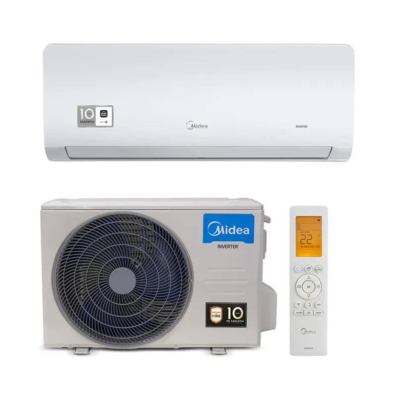 Ar-condicionado Split Springer Midea Xtreme Save Connect, Inverter, 18000 BTUs, High Wall, Quente E Frio, 220v - 42AGVQI18M5/38AGVQI18M5